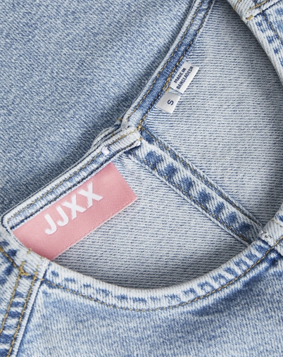 Maggie Cut Off Denim Top - JJXX
